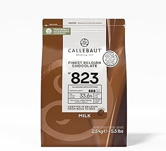 Recipe No. 823 Finest Belgian Milk Chocolate With 33.6% Cacao, 20.8% Milk, 5.51 Pound