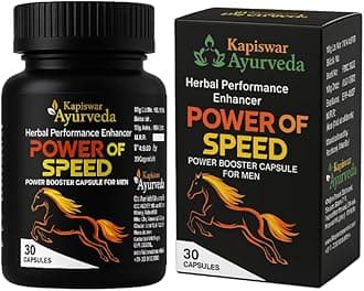 Kapiswar Ayurveda Power Booster Capsules for Men | Herbal Strength & Vitality Supplement | Energy Stamina Enhancer | 30 Capsules