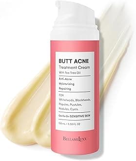 BellamiLuxx Butt Acne Clearing Lotion, Pure Plants Extracts for Reduce Acne and Pimples, Balance Skin Moisture/Sebum, Keep Buttocks Skin Delicate, and Smooth.