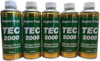 5x DWChemicals TEC 2000 Engine Flush Engine Cleaner for Petrol Diesel or Gas Engines 375 ml Fuel Additive for System Cleaning Engine Care Additive (5)
