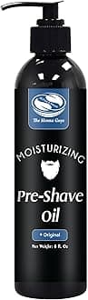 8 fl. Oz, Unscented Pre Shave Oil for Men, Excellent Shaving oil for Men, Prepares for a burns free Shave, Works with Straight or Safety Razor