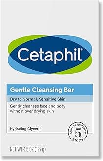 Cetaphil Gentle Cleansing Bar For Dry And Sensitive Skin - 4.5 Oz (Pack of 6)
