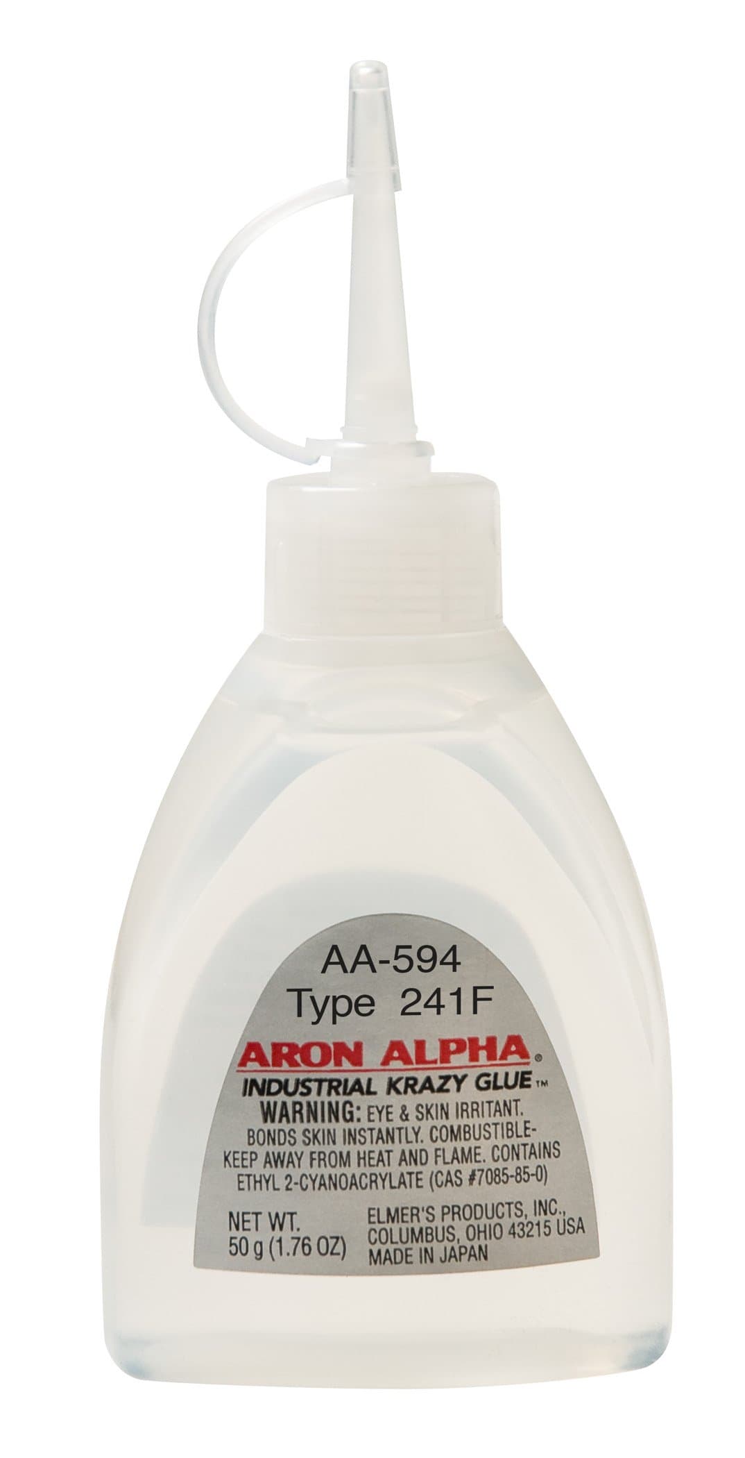 Aron Alpha Type 241F (40 cps viscosity) Fast Set Instant Adhesive 50 g (1.76 oz) Bottle