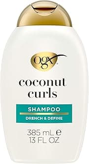 Quenching + Coconut, Curl-Defining Shampoo, Hydrating & Nourishing Curly Hair Shampoo with Coconut Oil, Citrus Oil & Honey, Paraben, Sulfate-Free Surfactants, 13 floz