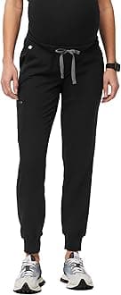 FIGS Zamora Jogger Maternity Scrub Pants for Women — Slim Fit, 5 Pockets, 4-Way Stretch, Anti-Wrinkle Women Scrub Bottoms