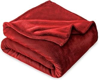 VAS COLLECTIONS® Premium Plush Single Blanket | 300 GSM Lightweight Cozy Soft for Bed, Sofa, Couch, Travel & Camping| 150x220 cm or 60X86 inches | Maroon|Polyester | TC - 200