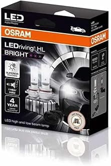 LEDriving HL BRIGHT HB4/HIR2 High & low beam headlight LED retrofit lamps replace standard halogen lamps, up to 300% more brightness, up to 5x more lifetime, 12V 6000K Off-road (2 lamps)