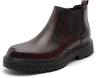 - Men's Wide Toe Box Platform Chelsea Boots Slip-On Casual Ankle Dress Boot