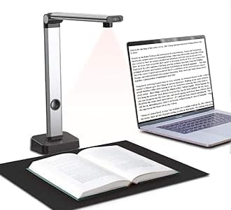 JOYUSING 14MP HD Document Scanner, Capture Size A3, Smart Multi-Language OCR, Convert to PDF/Word/Txt/Excel on Windows and PDF on Mac System