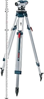 Bosch GOL 26D 26x Optical Level Kit with Indian Make Tripod and Levelling Staff