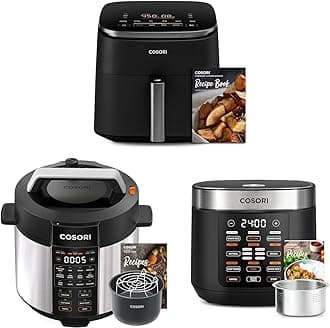 Air Fryer TurboBlaze 6.0-Quart Compact Airfryer & Electric Pressure Cooker 6 Quart & 18 Functions Rice Cooker
