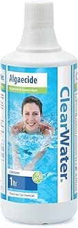 Clearwater Algaecide Algae Remover for Swimming Pool and Spa Hot Tub Water Treatment, Highly Effective Formula, 1 Litre