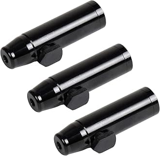 3 Pack Metal Spice Dispenser, Portable Mini Leakproof Food Shaker, Waterproof outdoor Pepper Camping Spice Black Container,Salt Shaker for Travel Cooking Various Seasoning Needs