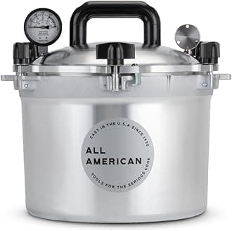 All American 1930-10.5qt Pressure Cooker/Canner (The 910) - Exclusive Metal-to-Metal Sealing System - Easy to Open & Close - Suitable for Gas, Electric, or Flat Top Stoves - Made in the USA