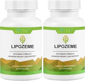 (2 Pack) Lipo-zeme Capsules, Supplement for Energy, Vitality and Wellness Support, Natural, Vegan Non-GMO, Gluten-Free, Magnesium, Calcium and Sodium BHB - 120 Count (Pack of 2)