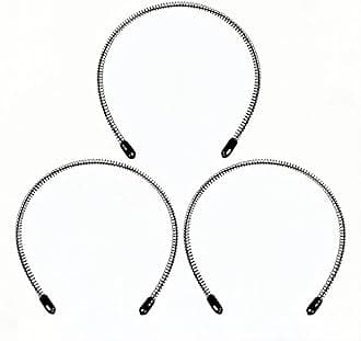 Mens Metal Headband, Unisex Black Headbands for Women, Hair Bands for Women's Hair, Adjustable Metal Headband For Outdoor Sports And Daily Wear. (3 Pcs)