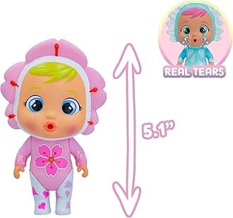 Cry Babies Magic Tears Happy Flowers | 9 Surprises to UNbox, Mystery Doll, for Girls & Kids 3 and up