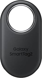 Samsung Galaxy SmartTag2, Bluetooth Tracker, Smart Tag GPS Locator Tracking Device, Item Finder for Keys, Wallet, Luggage, Pets, Use w/ Phones and Tablets Android 11 or Later, 2023, 1 Pack, Black