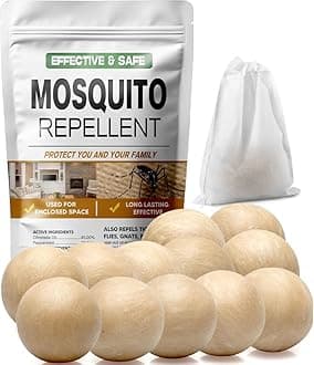 AUDQQM Mosquito Repellent Outdoor Patio, Mosquitoes Deterrent for Yard, Mosquito Repellent Ball, Indoor Mosquito Control, Keep Mosquito Away, Repellant Mosquito for Room-12P