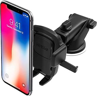 Easy One Touch 4 Dashboard & Windshield Car Mount Holder for iPhone X 8/8s 7 7 Plus 6s Plus 6s 6 SE Samsung Galaxy S8 Plus S8 Edge S7 S6 Note 8 5SE Samsung Galaxy S8 Plus S8 Edge S7 S6 Note 8