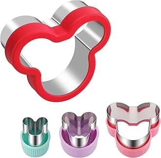 ALLTOP Mouse Cookie Cutters & Biscuit Cutter Set – Durable Stainless Steel, Food Grade, with Safety Covers for Baking and DIY Fun