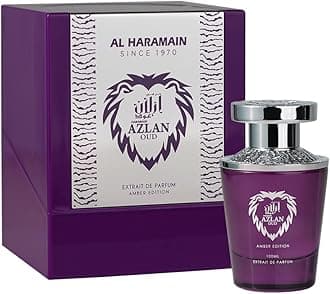 Al Haramain Azlan Oud Amber Edition Extrait De Parfum 100ml | Luxury Unisex Arabian Perfume | Bergamot, Grapefruit, Clary Sage, Leather, Amber, Musk & Vanilla | Long-Lasting Niche Fragrance