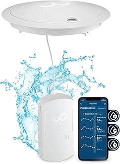 Sense S2 Smart Pool Monitor – Digital Pool & Spa Water Tester for Chlorine, pH, CYA & Alkalinity – Wi-Fi Enabled – Includes C5 Cassette, Float Ring & Batteries