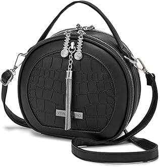Stylish Leather Round Crossbody Sling Side Shoulder Hand Bags for Women | Daily Use | Mobile Phone Bag | Ladies Purse | Birthday Gift for Teenager Girls | Wife | Rakhi Gifts for Sisters