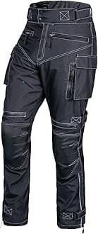 Mens Waterproof Armored Motorcycle Riding Dual Sport Pants Protective CE Level-1