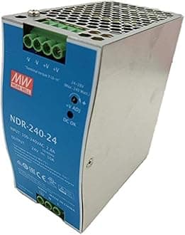 MEAN WELL NDR-240-24 240W 24VDC 10A Industrial DIN Rail Power Supply, CE, UL
