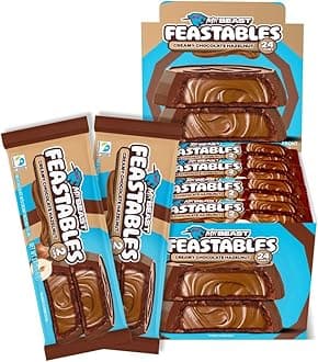 - MrBeast Feastables Hazelnut Cups, 24 Count, Milk Chocolate with Creamy Hazelnut Filling, 2-Cup Packs, Fairtrade Cocoa