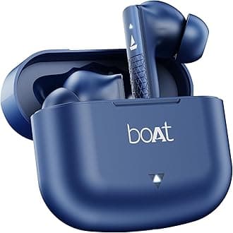 Boat Airdopes 91, 45HRS Battery, 50ms Low Latency, ENx Tech, Fast Charge, IPX4, IWP Tech, v5.3 Bluetooth Earbuds, TWS Ear Buds Wireless Earphones with mic (Starry Blue)