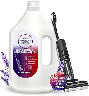 Lavender Floor Cleaning Solution, 82 FL OZ, Deep Cleans for Multiple Hard Floors, Compatible with Tineco S3/S5/S7 Pro & iFloor 3/5 (No Steam), Stain-Busting, Deep Deodorization Pet Friendly