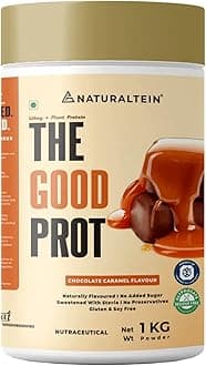 NATURALTEIN – The Good Prot Protein, (Naturally flavored, Non GMO, No Artificial Sweeteners, Banned Substances Free) (Chocolate Caramel)…