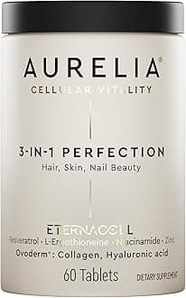 - 3-in-1 Perfection | Advanced Cellular Anti-Aging Supplement | Boost Collagen Production & Strengthen Hair, Skin, Nails | with Zinc, Resveratrol, Niacinamide & Ergothioneine