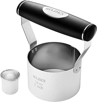HULISEN 3” Biscuit Cutter, Stainless Steel Round Cookies Cutter with Soft Grip Handle
