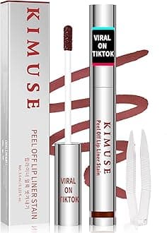 KIMUSE Removable Lip Paint, Long Lasting, Waterproof and Transfer Resistant, Highly Pigmented Color, Matte Finish
