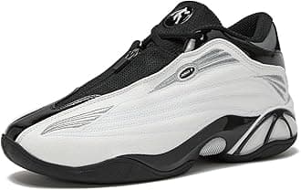 AND1 Mad Game Pro Mens Basketball Shoes, White or Black Basketball Shoes Men, Retro Leather Athletic Sports Sneakers Mens Size 9-14