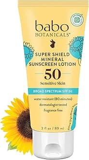 Sheer Mineral Sunscreen Lotion SPF 50 For Unisex 3 oz Sunscreen