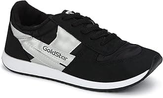 GOLDSTAR32 Black Latest Stylish Casual Sneakers,Lace up Lightweight Shoes for Running, Walking, Gym,Trekking, Hiking & Party Running Shoes for Men