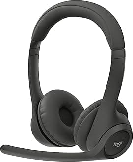 Zone 301 Wireless Bluetooth Headset with Noise-Canceling Microphone, Compatible with Windows, Mac, Chrome, Linux, iOS, iPadOS, Android – Graphite