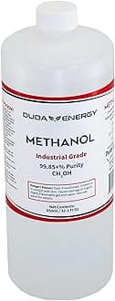 Duda Energy Industrial Grade Methanol, 99.65+% Purity Methyl Alcohol, 950ml Bottle, 4 Pack