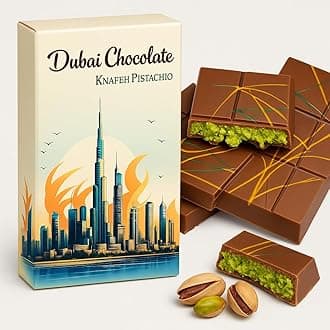 Dubai Chocolate Kunafa Pistachio Belgian Chocolate, 180g