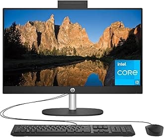 23.8 inch All-in-One Desktop PC, FHD Display, Intel Core i3-N300, 8 GB RAM, 256 GB SSD, Intel UHD Graphics, Windows 11 Home, 24-cr0030 (2023)