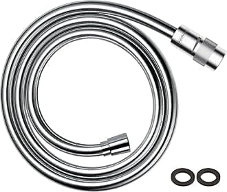 Isiflex Shower Hose 1.25 m, volume control, anti-kink and tangle free, chrome effect