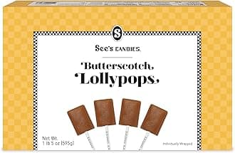 1 Lb. 5 Oz. Butterscotch Lollypops