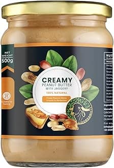 Premium Creamy Finest Peanut Butter Jaggery 500Gram,Cholesterol Free & Vegan,34% Protien,High In Nutrients,Zero Trans Fat & Naturally Gluten Free,Gopal Ratna Award Winner 2023