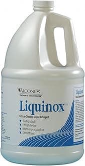 1201 Liquinox Anionic Critical Cleaning Liquid Detergent, 8.5pH, 1:100 Dilution Ratio, 1 Gallon Plastic Bottle