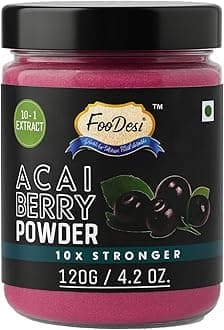 Acai Berry Powder -120GRM | Natural Energy Boost & Immune Support | High Antioxidants & Nutrients | 120g, Non-GMO, Vegan