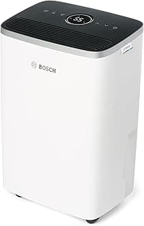 Bosch Dry 4000 Dehumidifier - Easy Efficient Quiet For Your Home & Bedroom - For Rooms up to 33 m² - Quick Drying for Your Laundry
